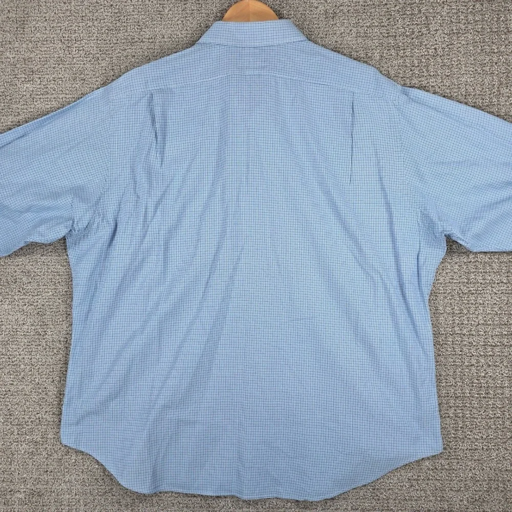 Polo Ralph Lauren Regent Classic Fit‎ Dress Shirt Mens 18 XXL Blue Gingham Check